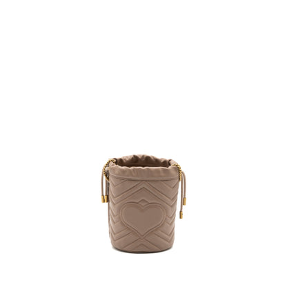 Gucci GG Marmont Mini Bucket Bag Beige