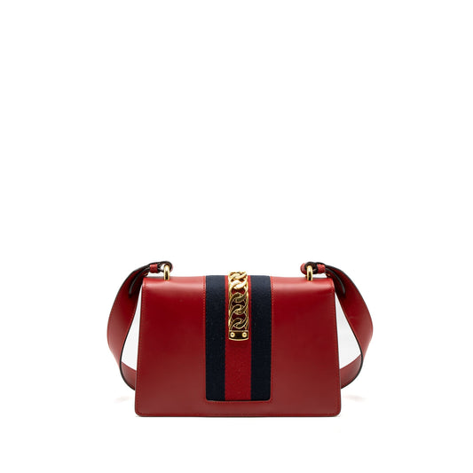 Gucci Small Sylvie Bag Calfskin Red