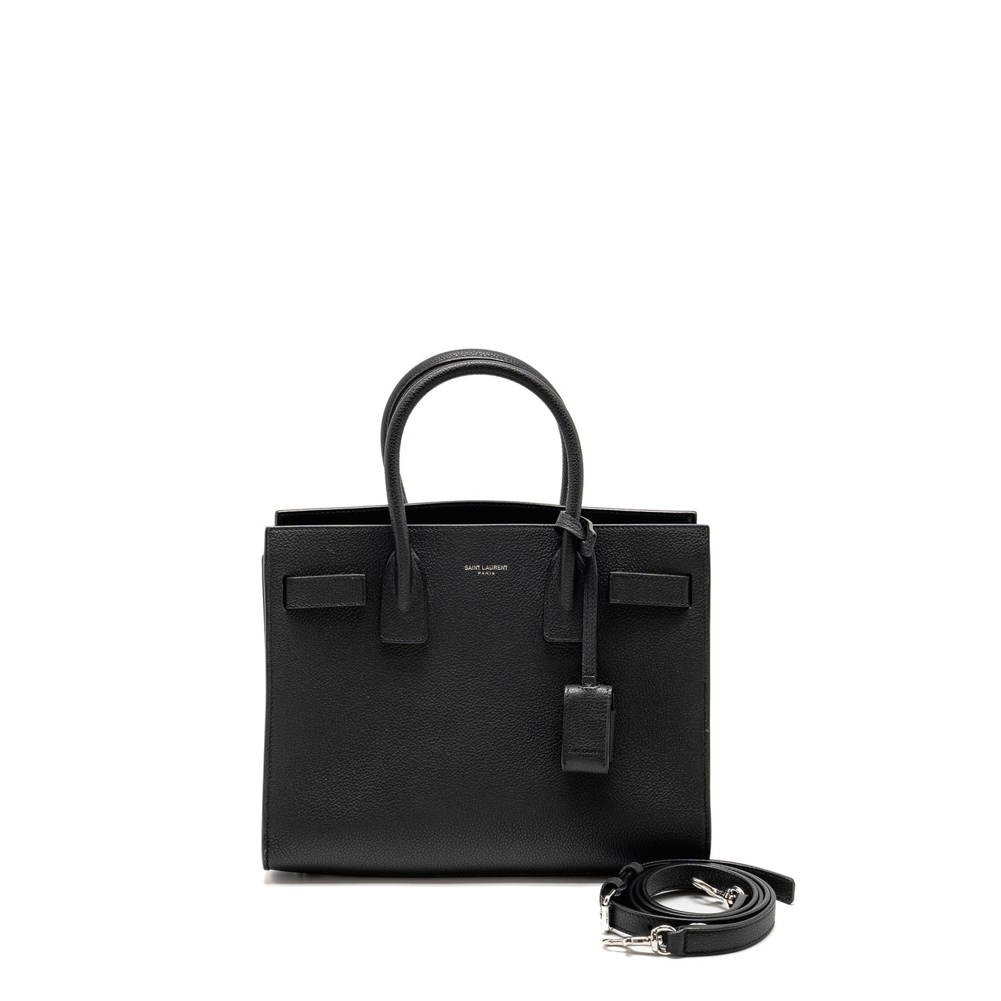 Saint Laurent Sac De Jour grained calfskin black SHW
