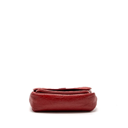 Saint laurent medium Niki bag of calfskin red ruthenium hardware