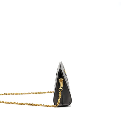 Gucci chain crossbody bag calfskin grey L
