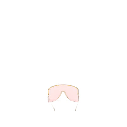 Gucci Mask-Frame Sunglasses GG1244S Multicolour Silver/Light Gold Tone