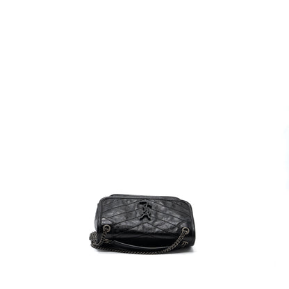 Saint Laurent/YSL Niki Baby Bag vintage Calfskin Black ruthenium hardware