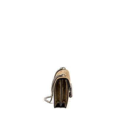 Gucci Dionysus shoulder bag suede leather light brown SHW