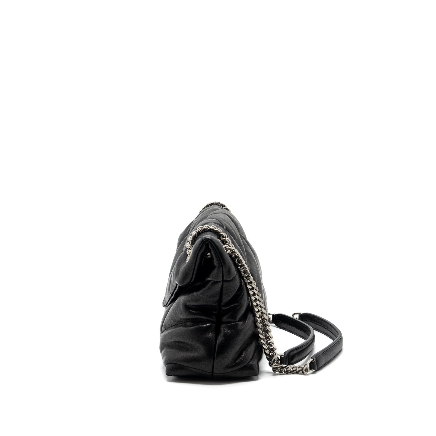 Saint Laurent Small Puffer Lambskin Black SHW