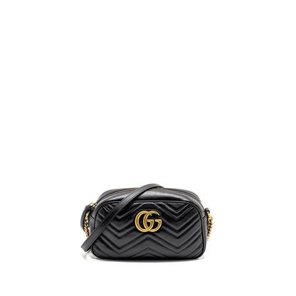 Gucci Marmont Camera Bag Calfskin Black