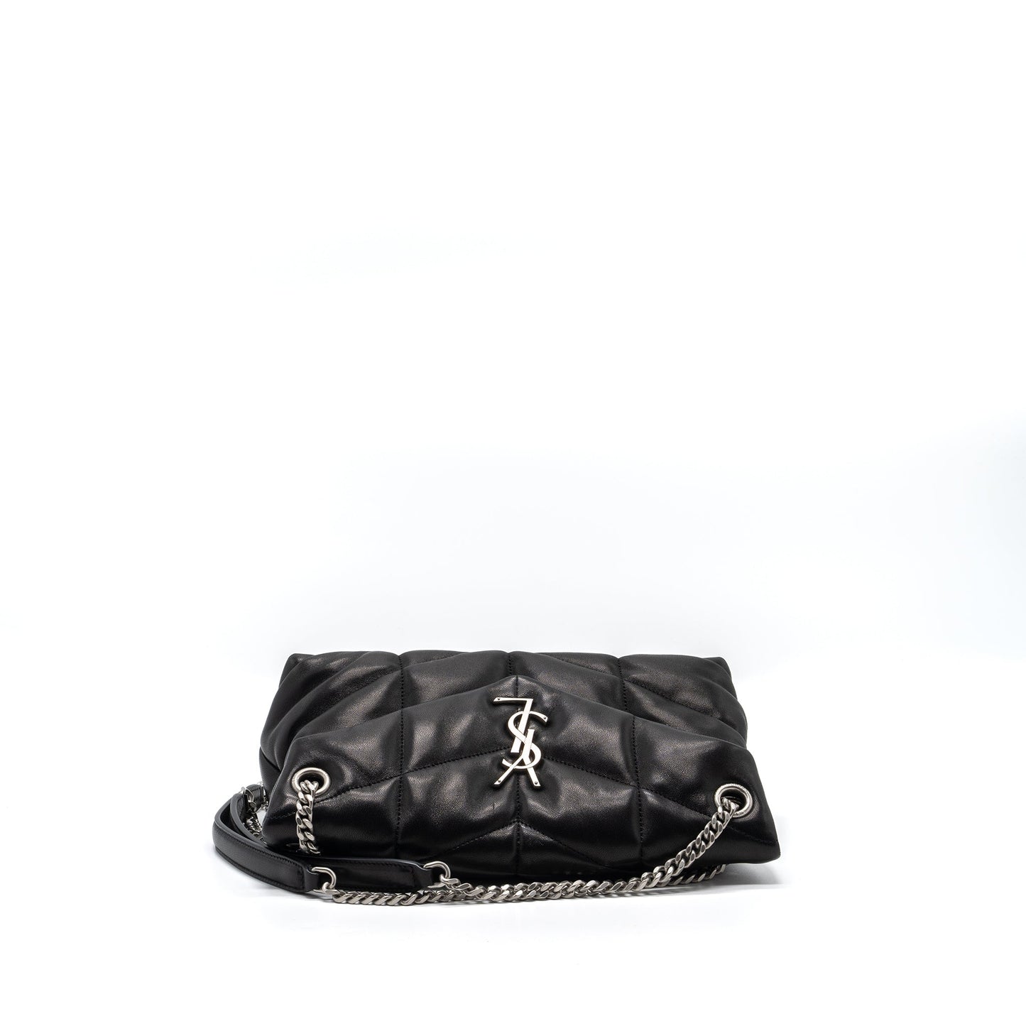 Saint Laurent Small Puffer Lambskin Black SHW