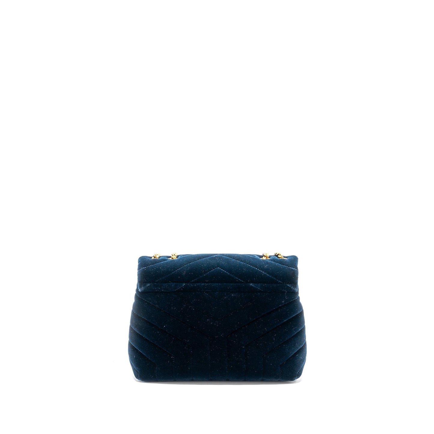 Saint Laurent /YSL Medium Lou Lou In Velvet Blue GHW