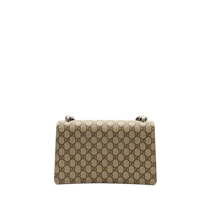 Gucci Small Dionysus Shoulder Bag GG Supreme Canvas/Suede Brown SHW