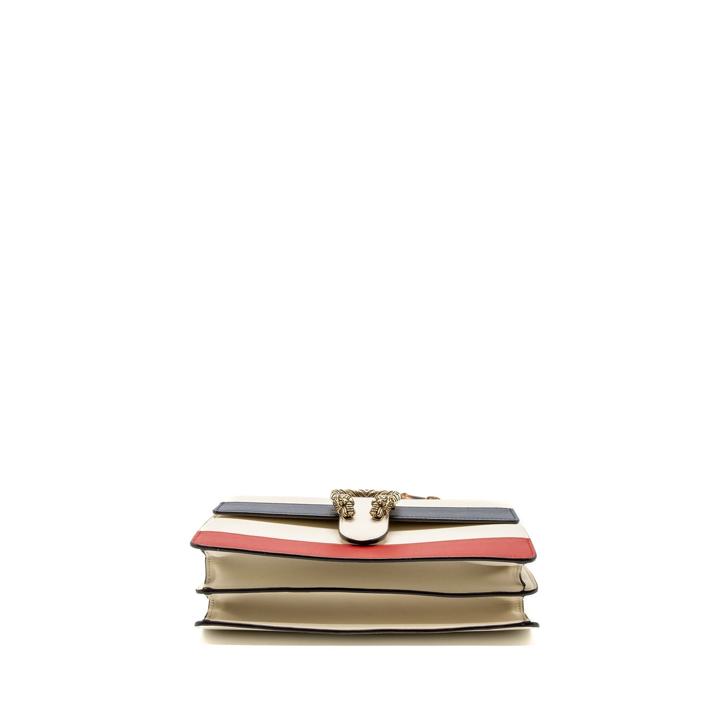 Gucci Bamboo Top Handle Dionysus Flap Bag Calfskin White/Multicolour