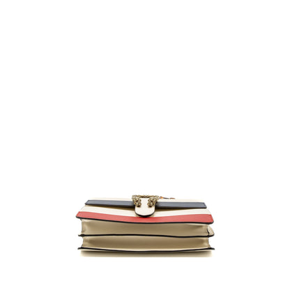 Gucci Bamboo Top Handle Dionysus Flap Bag Calfskin White/Multicolour