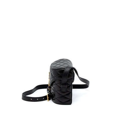 Saint Laurent June Box Bag Lambskin Black GHW
