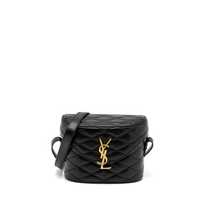 Saint Laurent June Box Bag Lambskin Black GHW