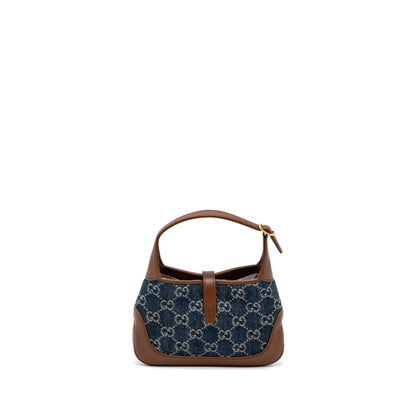 Gucci Mini 1961 Jackie Bag Denim Blue/Brown