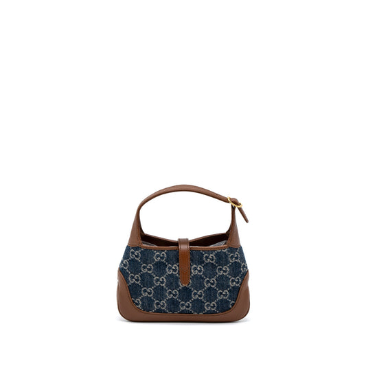 Gucci Mini 1961 Jackie Bag Denim Blue/Brown