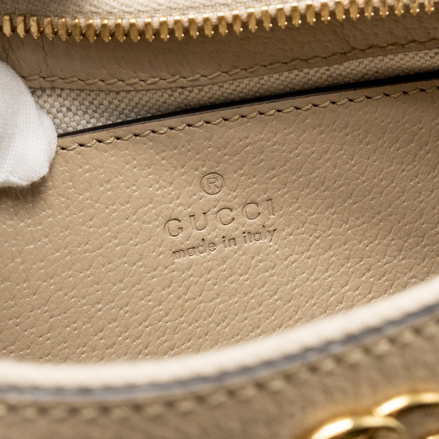 Gucci Ophidia Small Shoulder Bag GG Supreme Canvas Beige / White