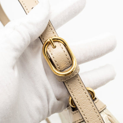 Gucci Ophidia Small Shoulder Bag GG Supreme Canvas Beige / White