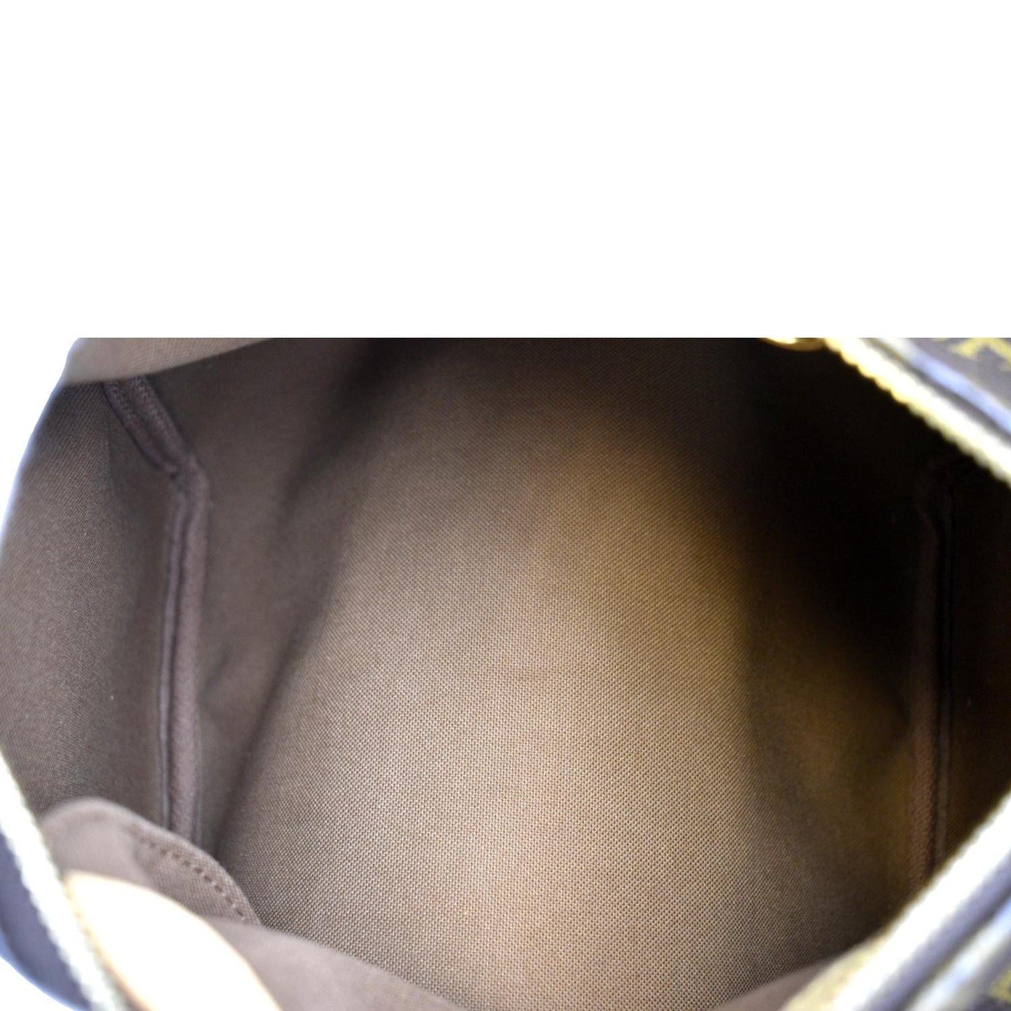 LOUIS VUITTON Speedy 25 Monogram Canvas Satchel Bag Brown