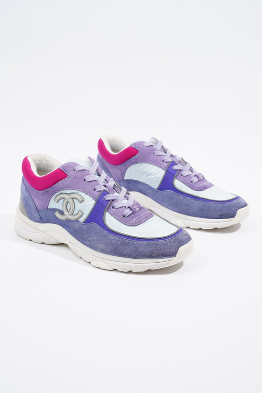 Chanel CC Logo Blue   Lilac EU 41   UK 8