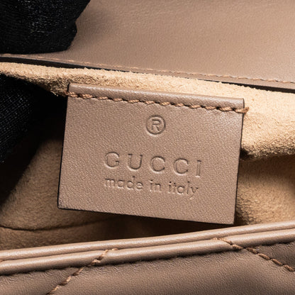 Gucci super mini GG Marmont bag calfskin beige