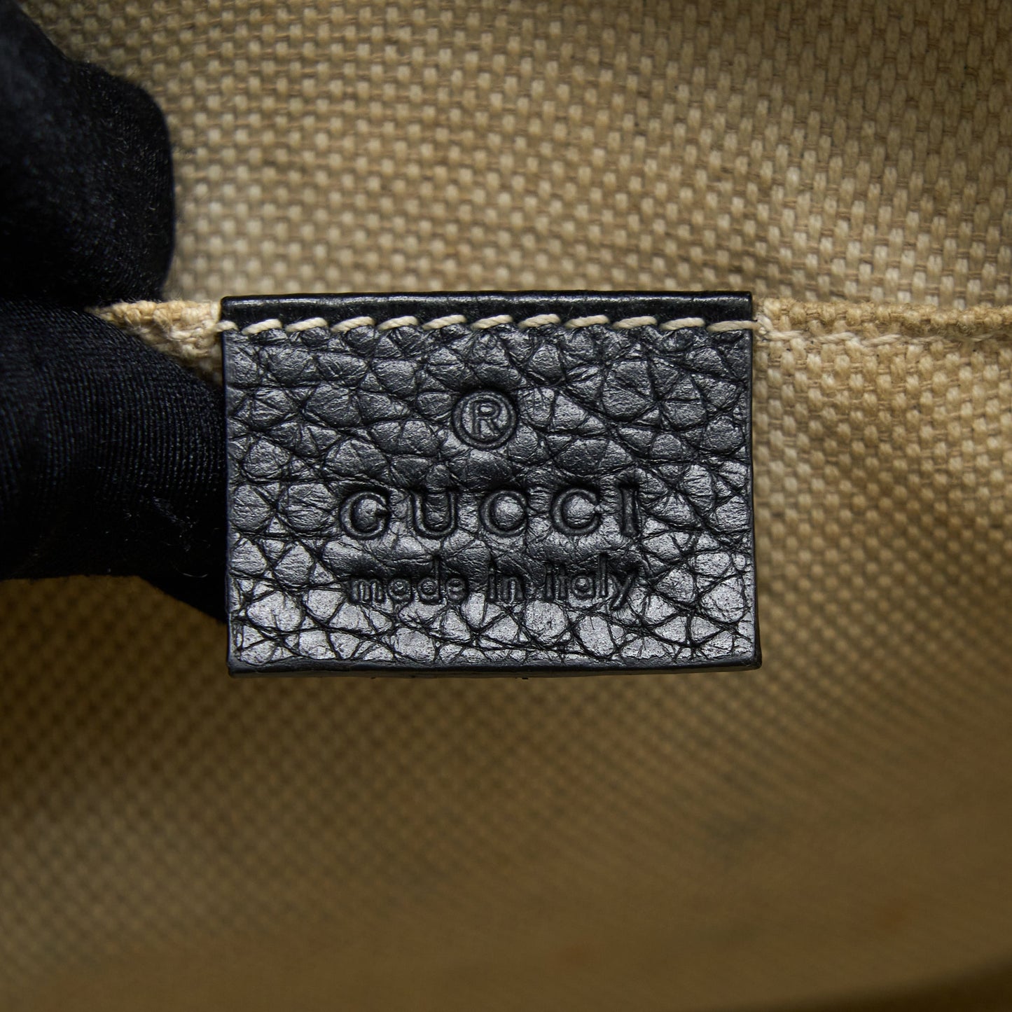 Gucci Soho Disco Camera Bag Calfskin Black L