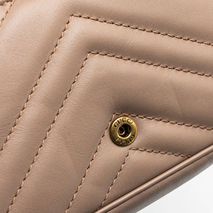 Gucci super mini GG Marmont bag calfskin beige