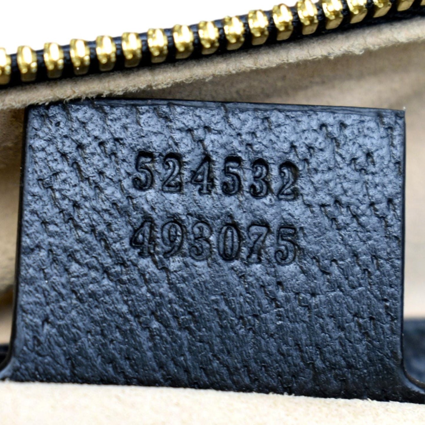 GUCCI Ophidia GG Web Leather Top Handle Shoulder Bag Black 524532