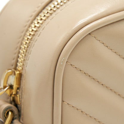 Saint Laurent Lou Camera Bag Calfskin Dark Beige GHW