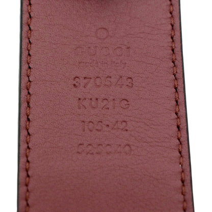 GUCCI Floral GG Monogram Canvas Belt Beige 370543