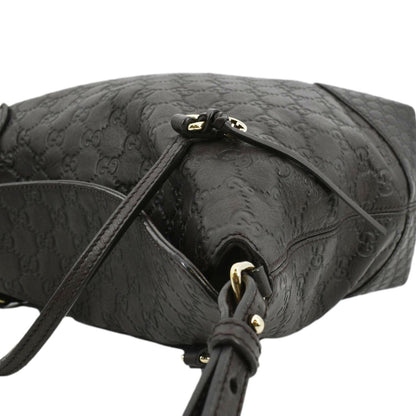 GUCCI Bree Medium Leather Top Handle Shoulder Bag Dark Brown 353120