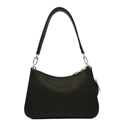 LOUIS VUITTON Marellini Epi Leather Shoulder Bag Black