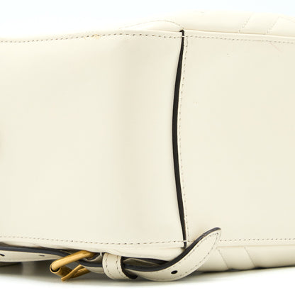 Gucci GG Marmont Backpack Calfskin White