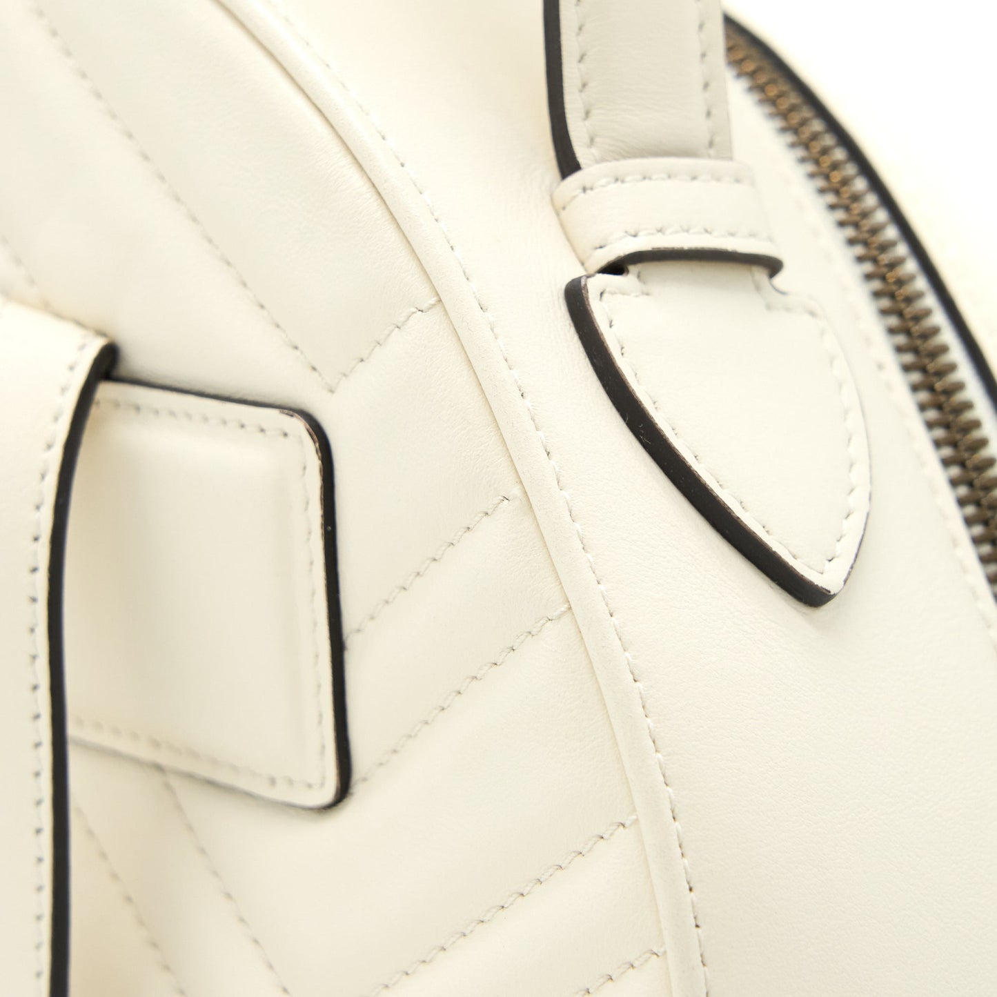 Gucci GG Marmont Backpack Calfskin White