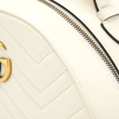 Gucci GG Marmont Backpack Calfskin White