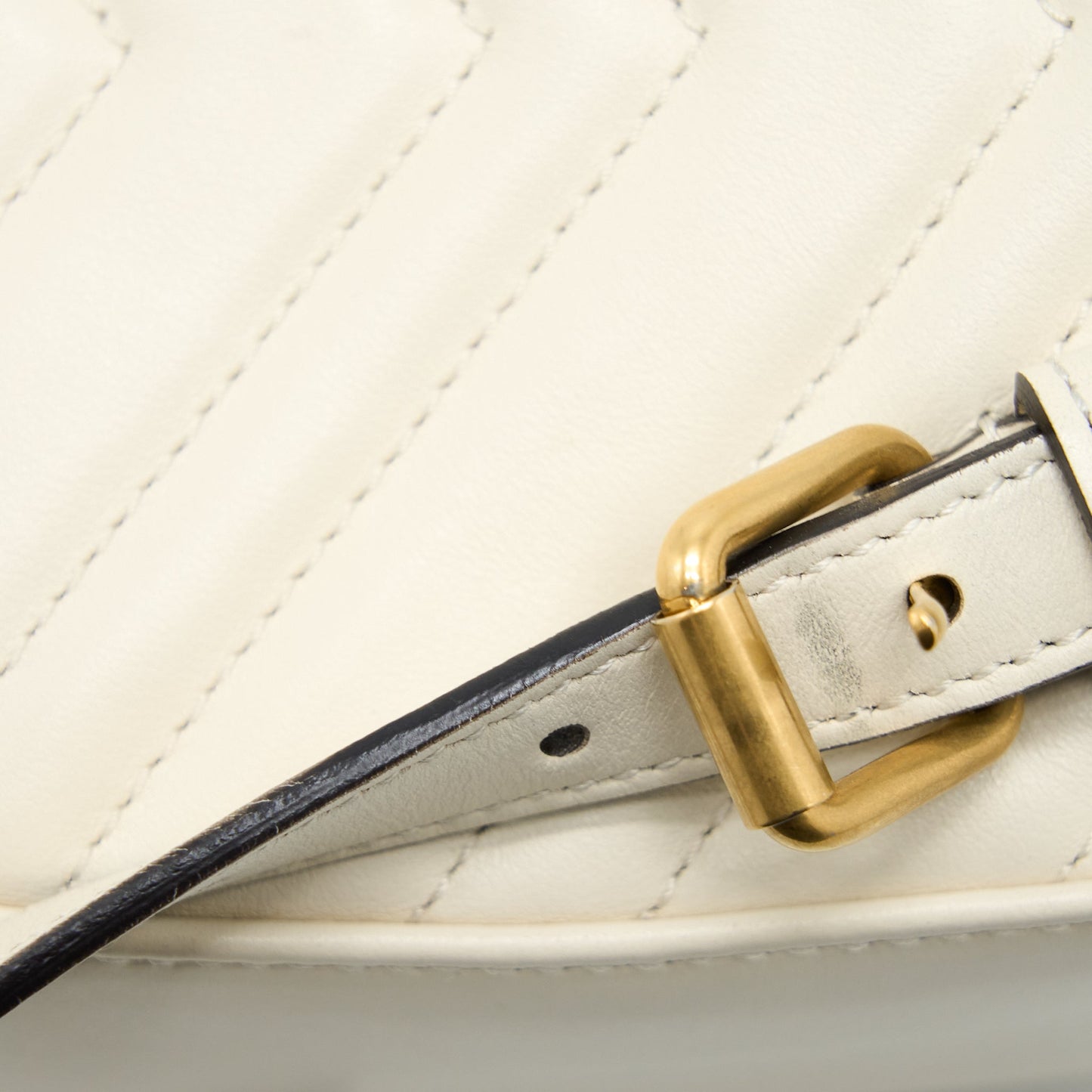 Gucci GG Marmont Backpack Calfskin White