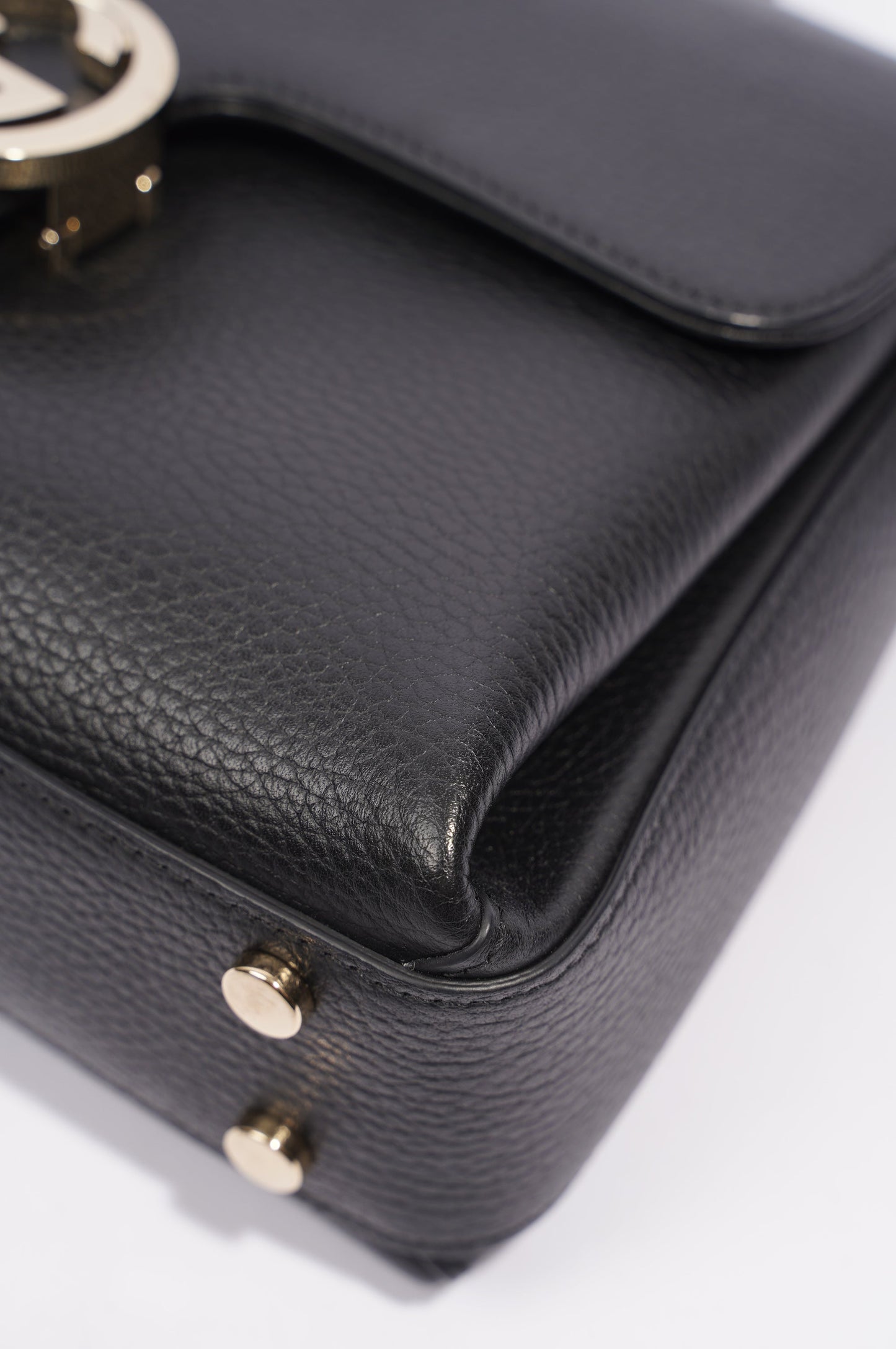 Gucci Womens Dollar Interlocking GG Bag Black