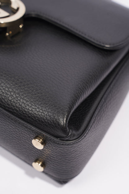 Gucci Womens Dollar Interlocking GG Bag Black