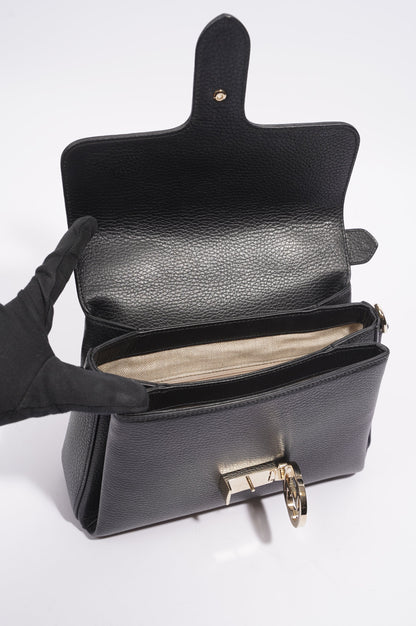 Gucci Womens Dollar Interlocking GG Bag Black