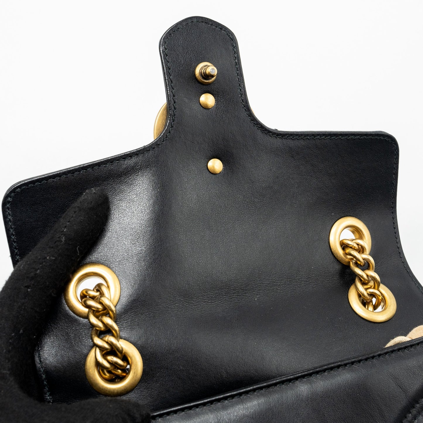 Gucci mini marmont bag calfskin black
