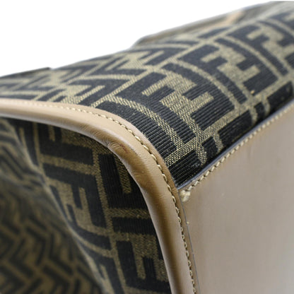 FENDI Sunshine Monogram Canvas Tote Bag Brown