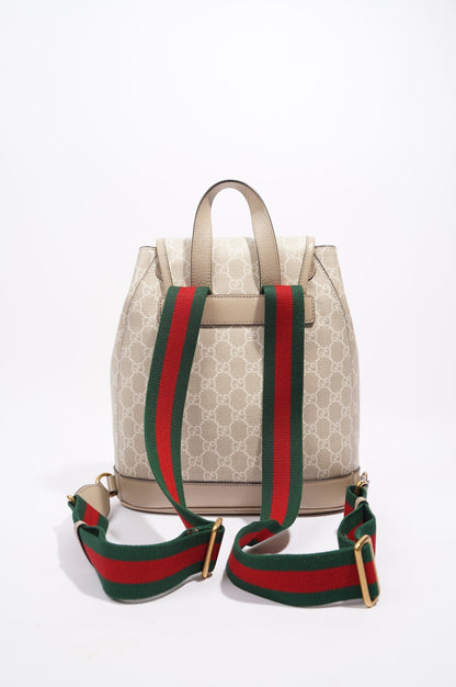 Gucci Interlocking G Backpack Beige / White Supreme Canvas