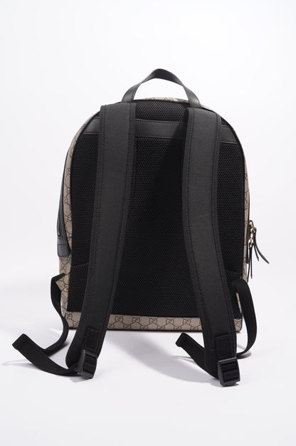 Gucci Womens Bee Backpack Brown Canvas