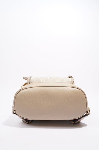 Gucci Interlocking G Backpack Beige / White Supreme Canvas