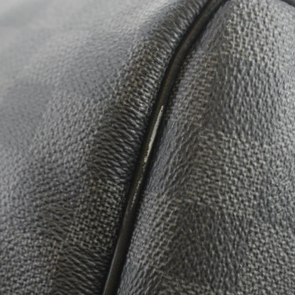 LOUIS VUITTON Keepall 55 Bandouliere Damier Graphite Travel Bag Black