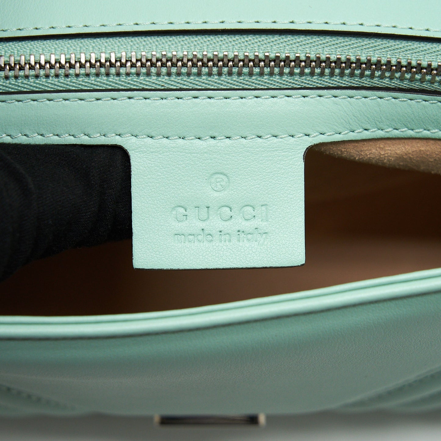 Gucci Small GG marmont bag light green SHW