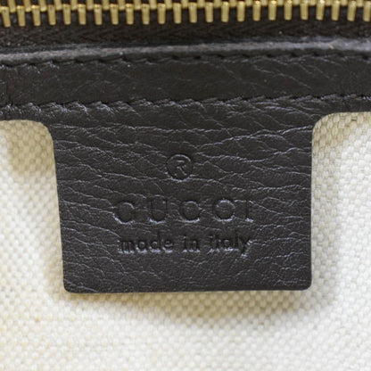 GUCCI Bree Medium Leather Top Handle Shoulder Bag Dark Brown 353120