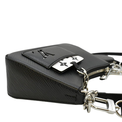 LOUIS VUITTON Marellini Epi Leather Shoulder Bag Black