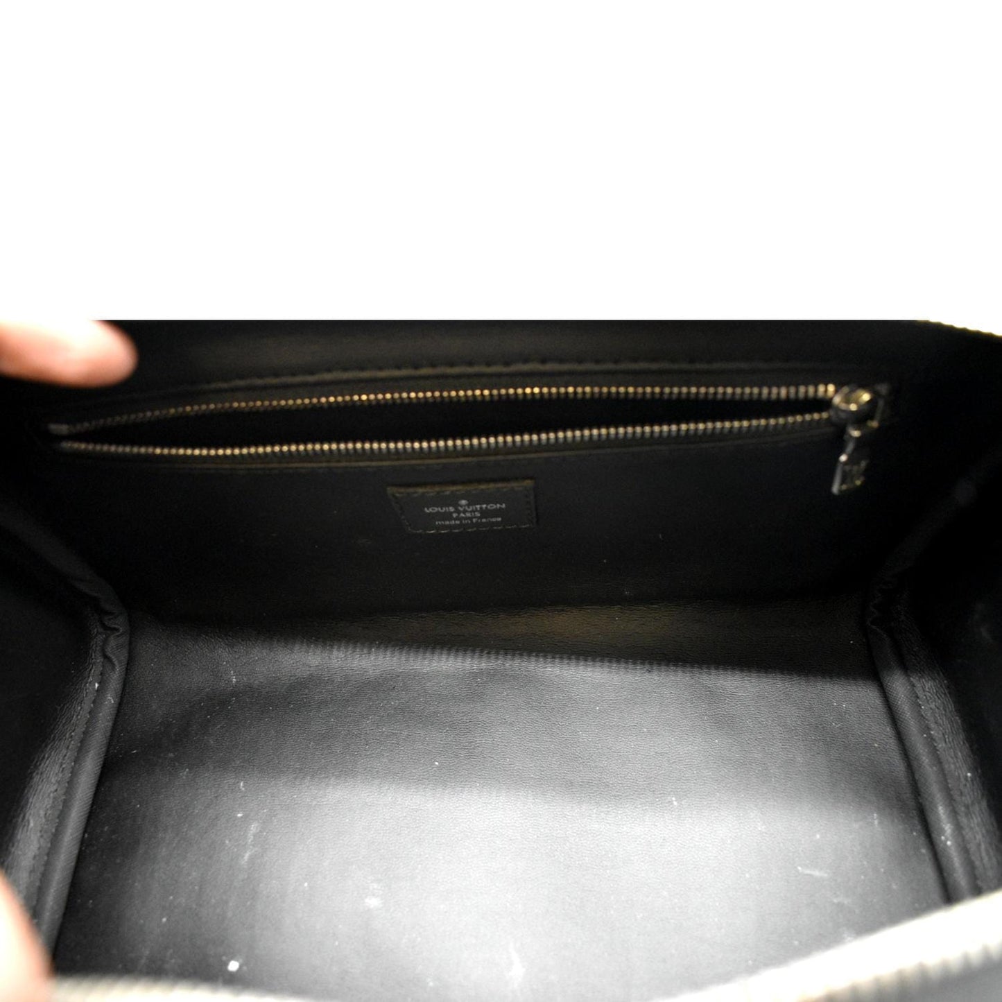 LOUIS VUITTON Dopp Kit Damier Graphite Toilet Pouch Black