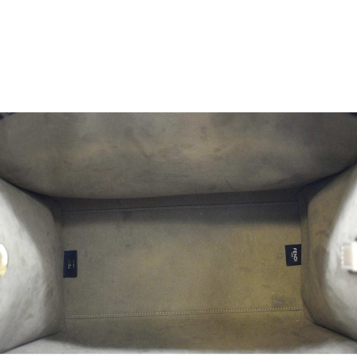 FENDI Sunshine Monogram Canvas Tote Bag Brown