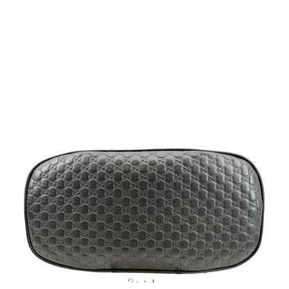 GUCCI Mini Dome Leather Crossbody Bag Black 449654